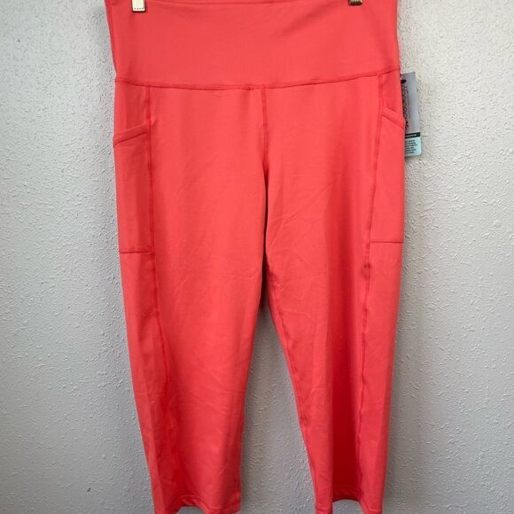 NWT Ideology Cropped High Rise Athletic Leggings Size L - Picture 1 of 8